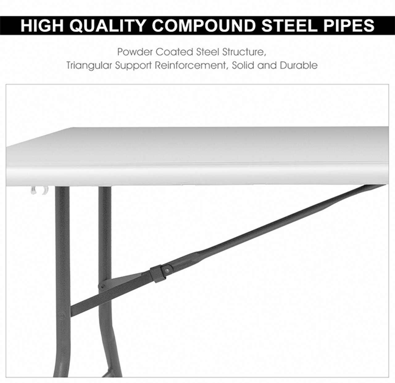 Portable 6-foot Folding Table product image