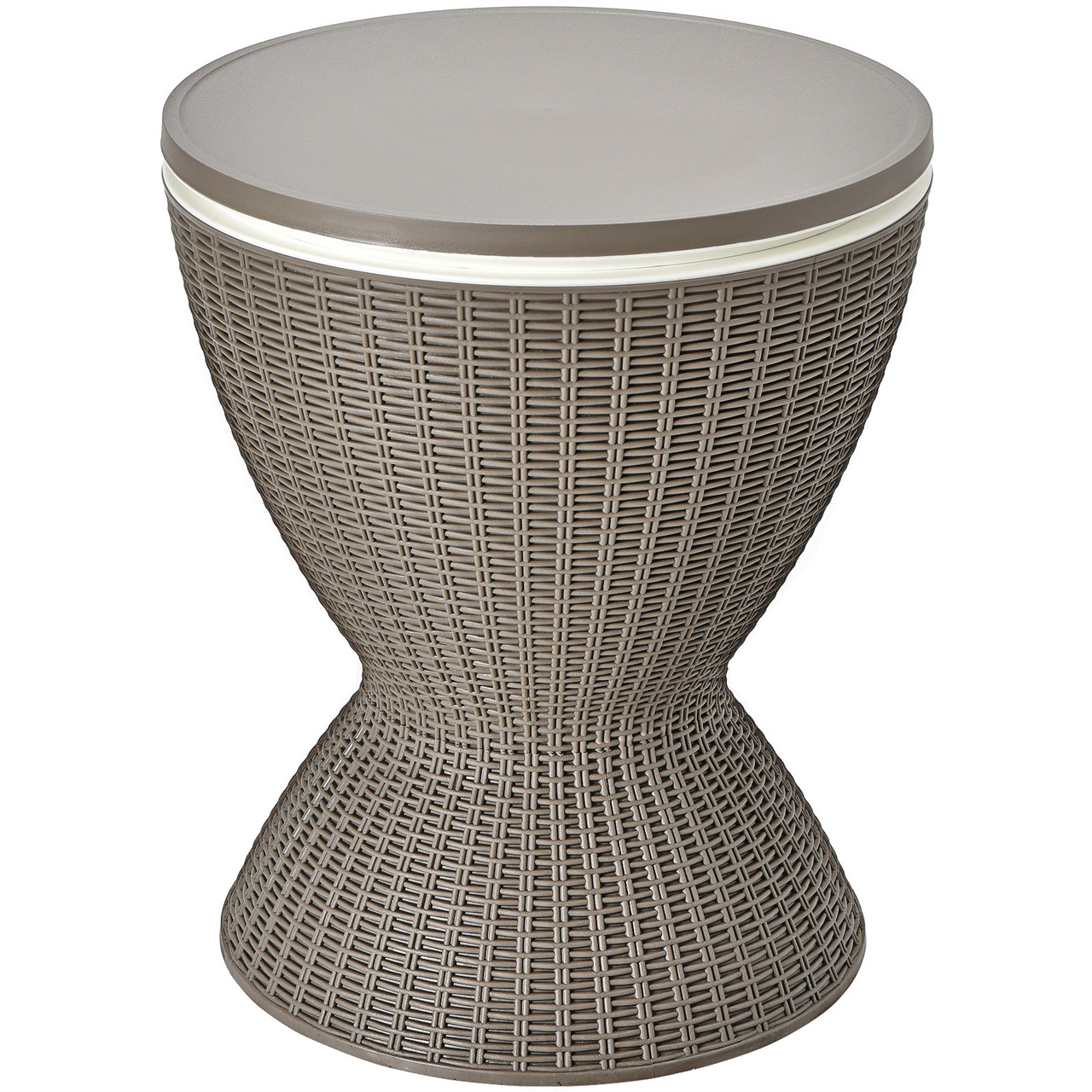 8-Gallon 3-in-1 Patio Rattan Cooler Bar Table  product image