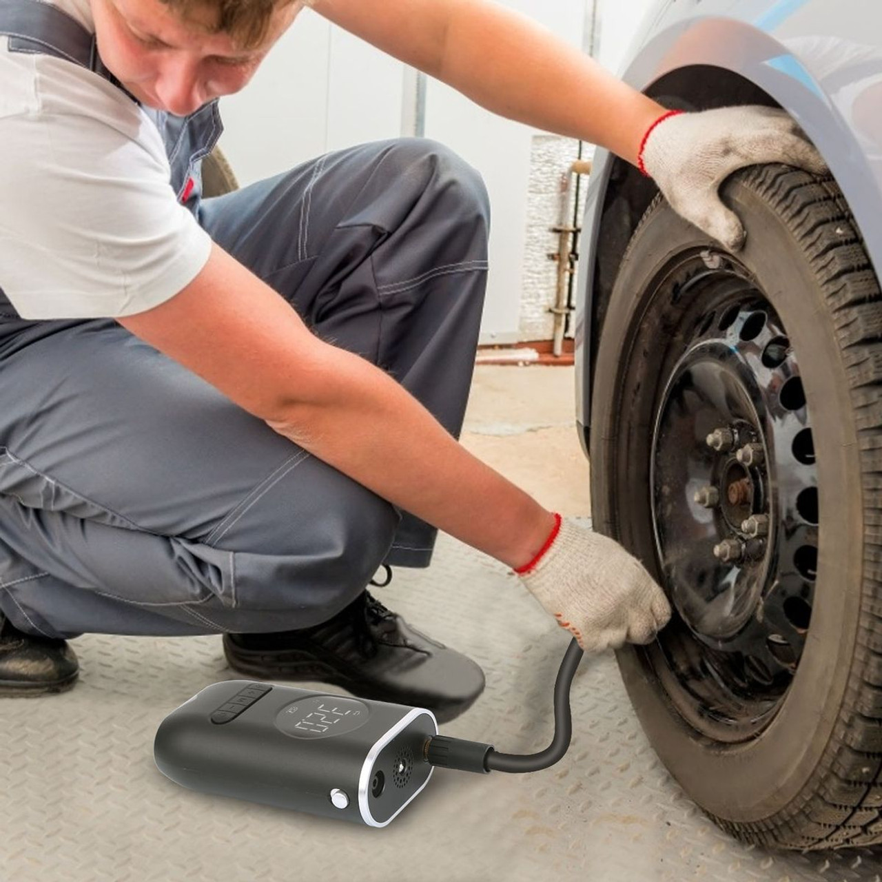 iMounTEK® Wireless Portable Car Tire Inflator Pump product image