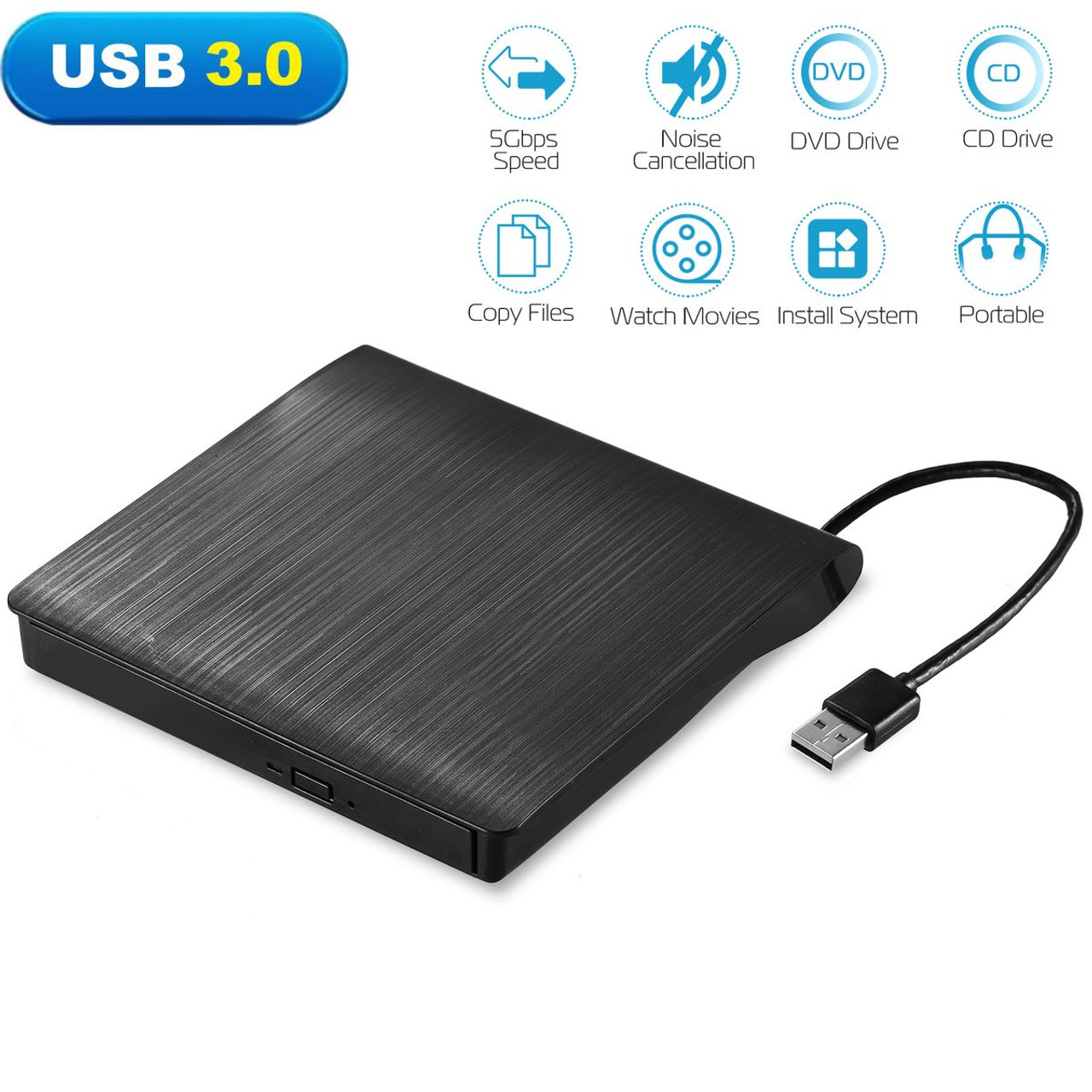 iMounTEK® Slim External USB 3.0 CD/DVD Drive product image