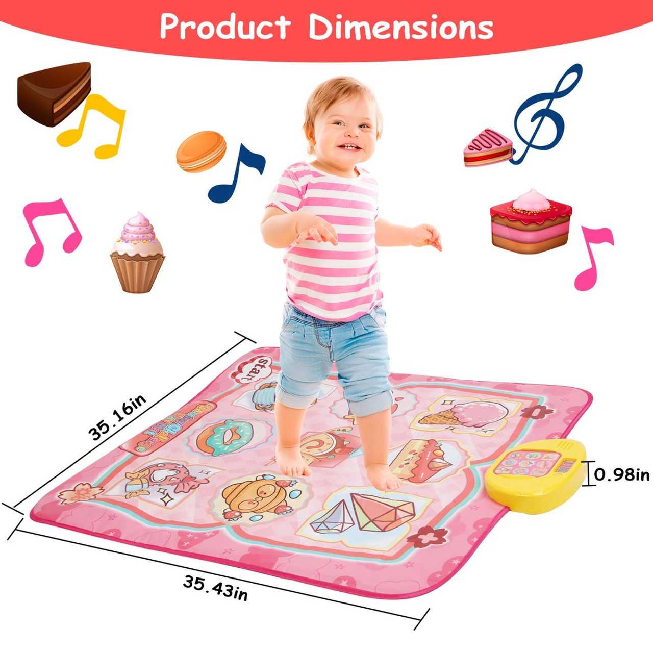 iMounTEK® Kids' 7-Mode Music Dance Pad product image
