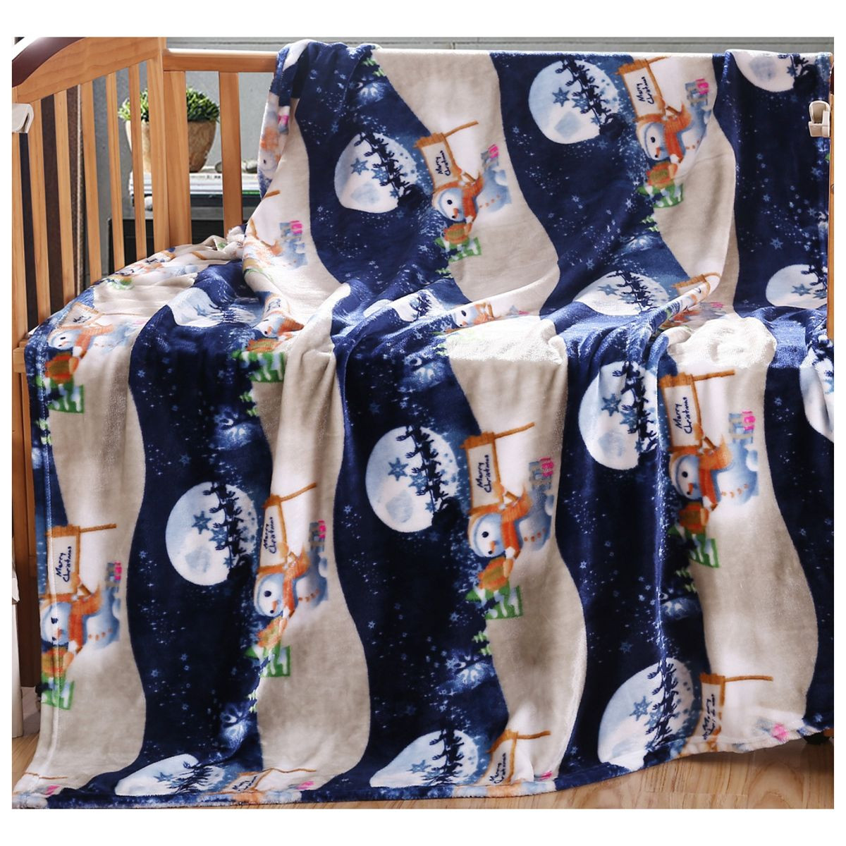 Noble House Soft Fleece Winter Holiday Throw Blanket product image