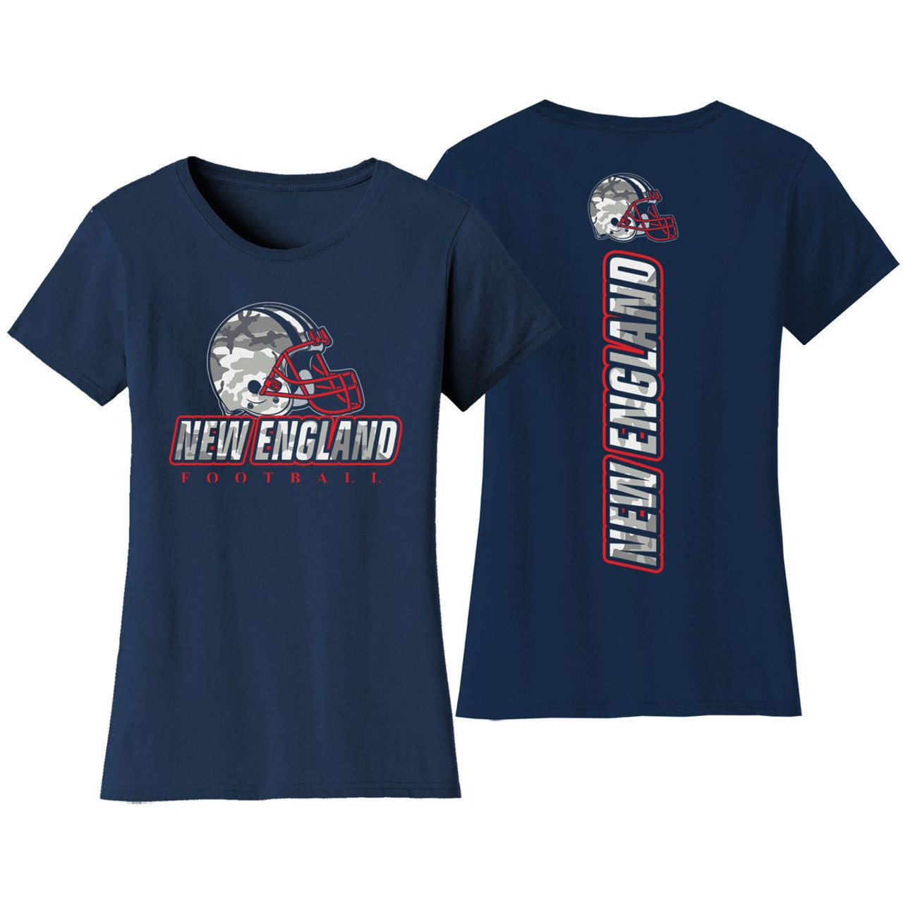 Women's Army Camo Football Crewneck T-Shirt product image