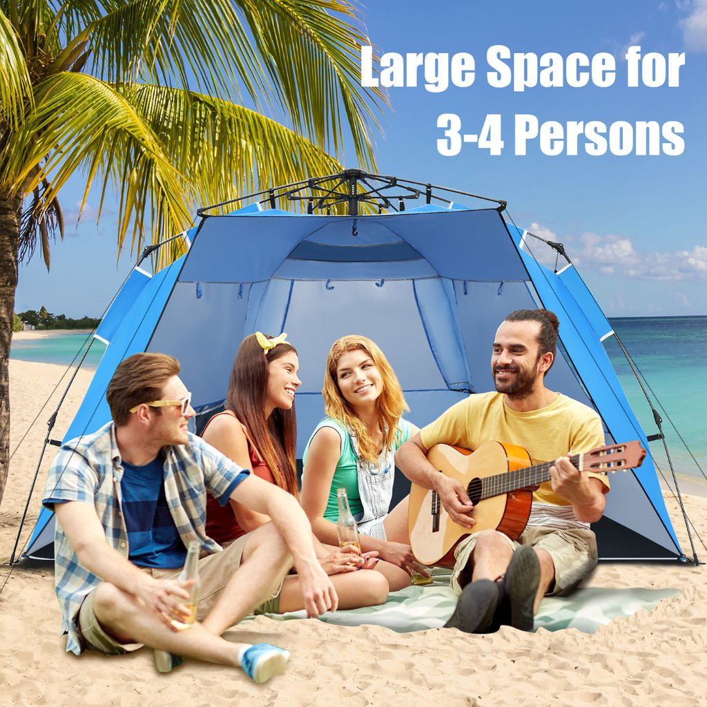 3- to 4-Person Easy Pop-up Beach Tent with UPF 50+ product image