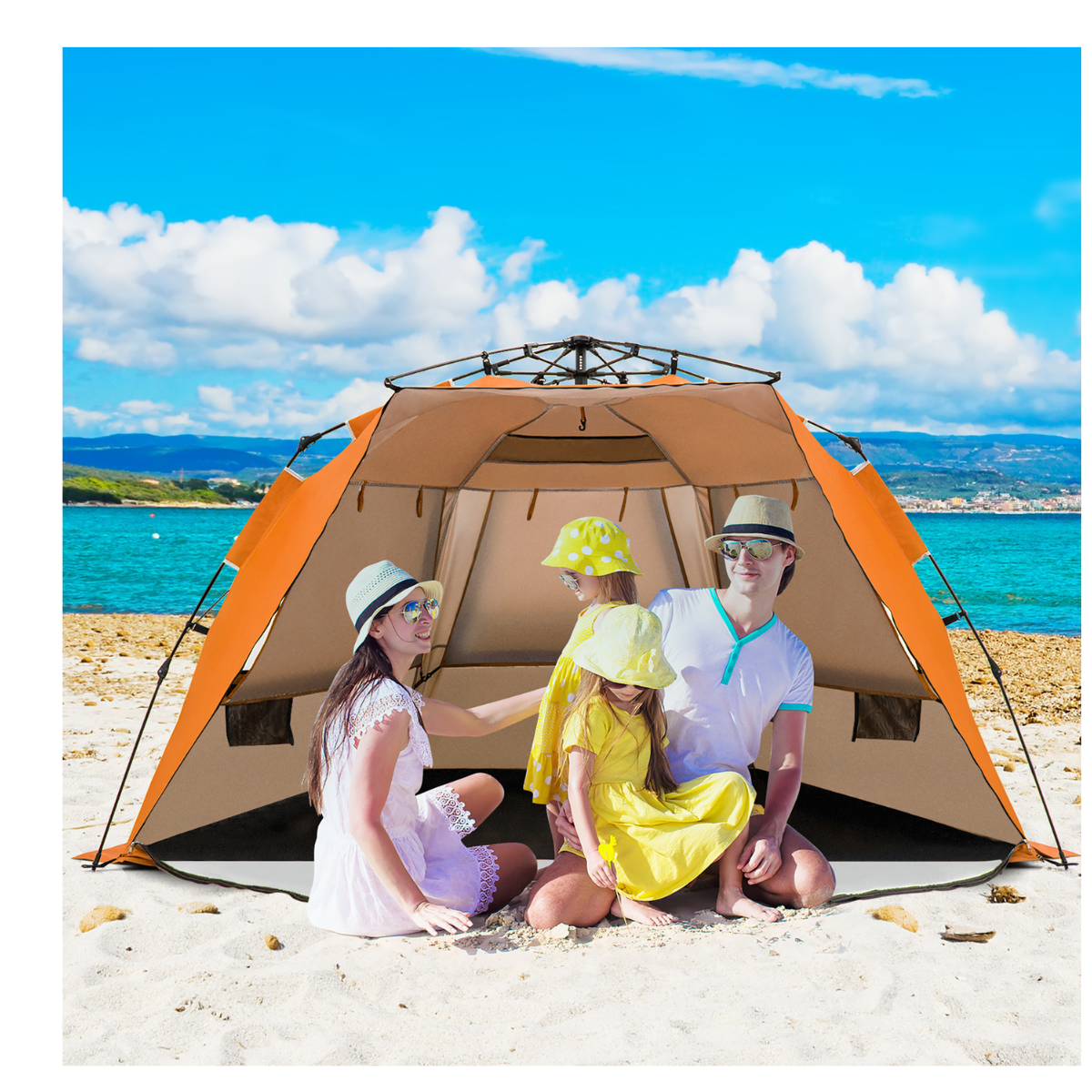 3- to 4-Person Easy Pop-up Beach Tent with UPF 50+ product image