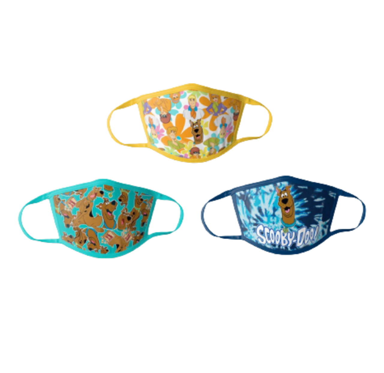 Kids' Cartoon Washable Face Masks (3-Pack)  product image