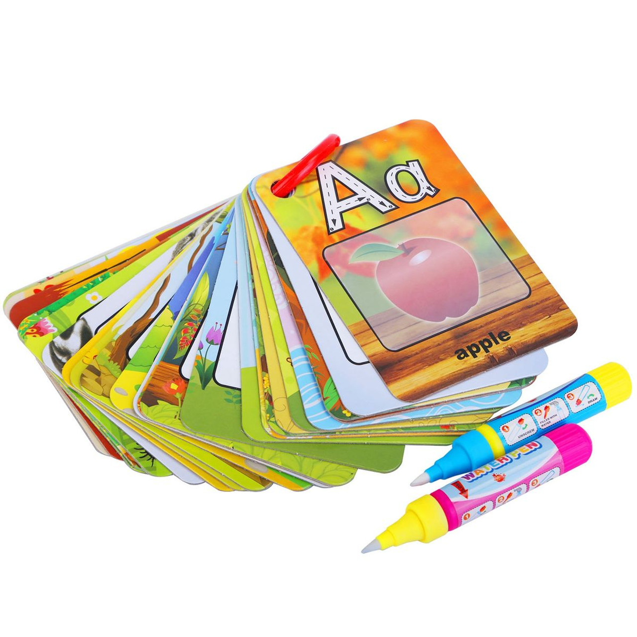 Early Education Magic Water Drawing Cards, A-Z Alphabet Learning Set product image