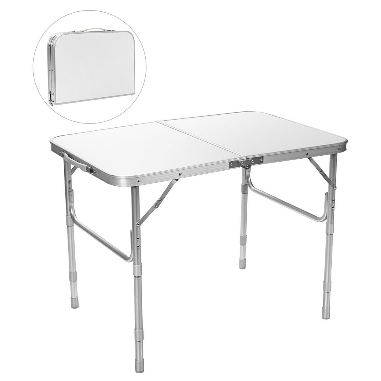 Adjustable Height Aluminum Folding Table product image