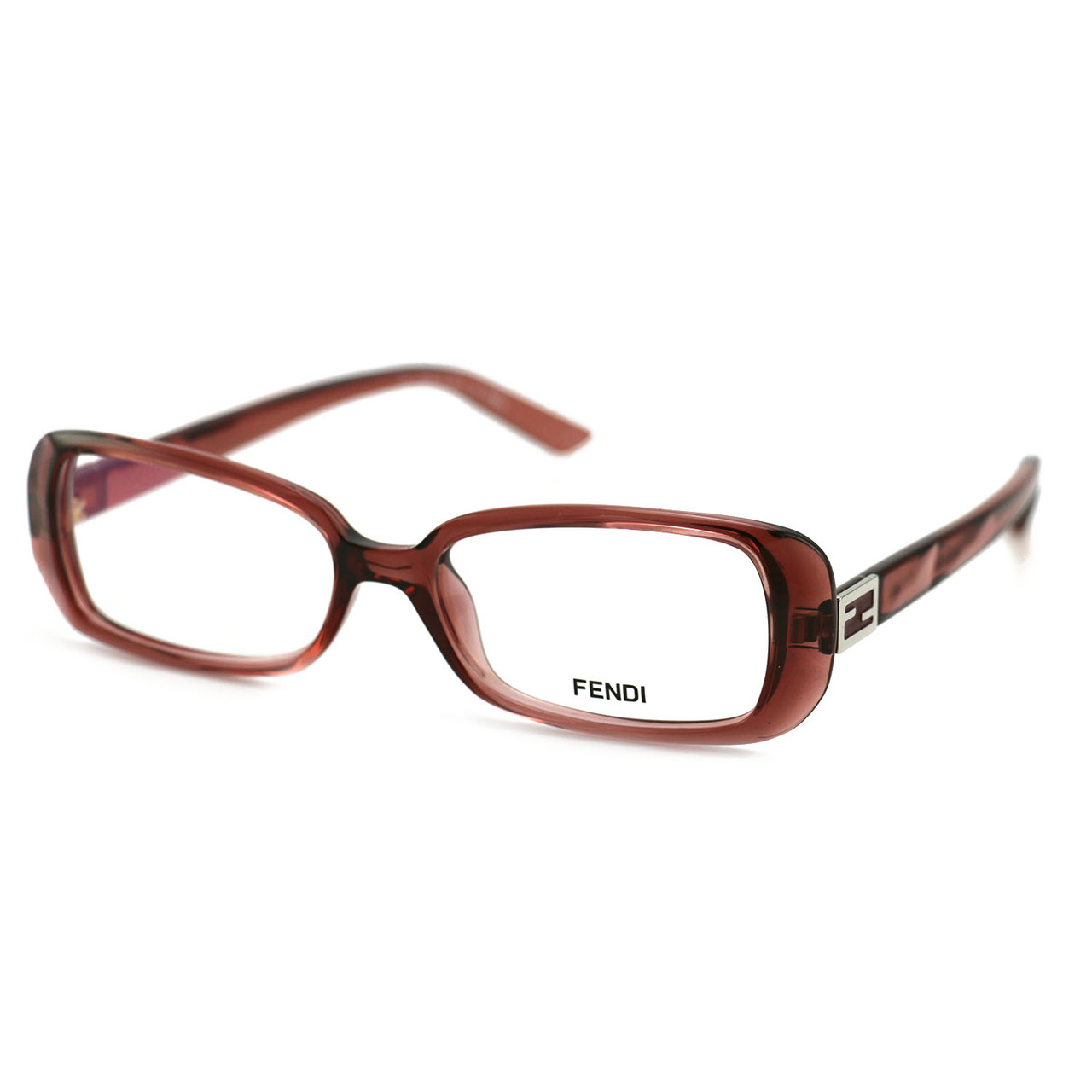 Fendi Women's Old Rose Crystal Rectangle Eyeglasses product image