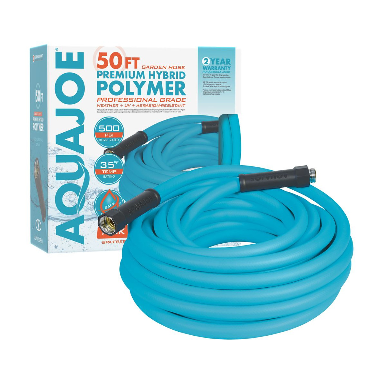 Aqua Joe® 50-Foot Garden Hose, Professional-Grade, AJPG50-PRO product image