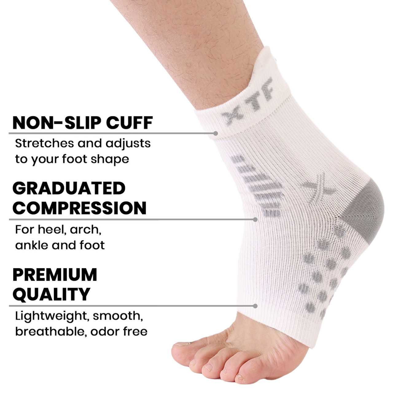 Plantar Fasciitis Foot & Arch Compressive Support (3-Pair) product image