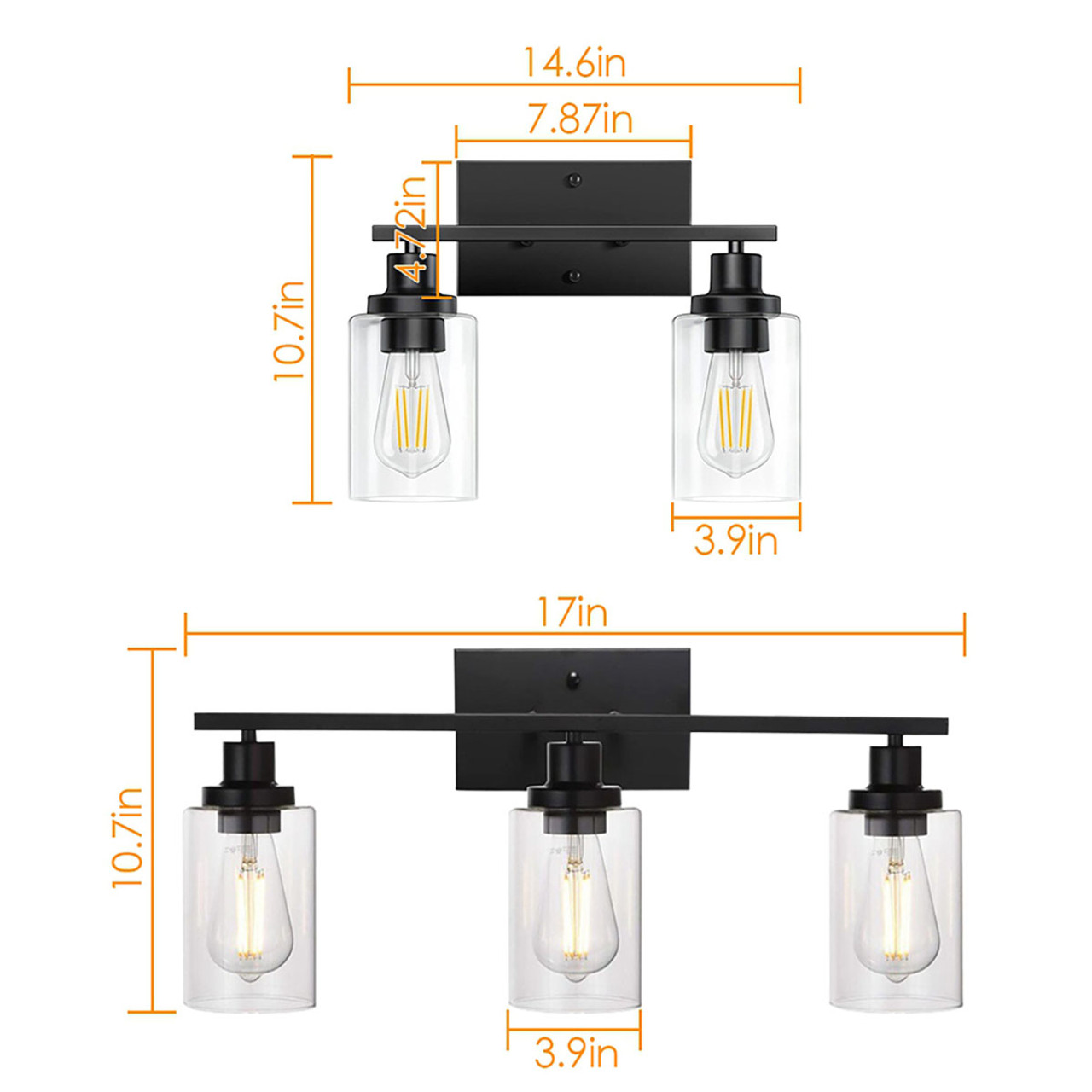 iMounTEK® Bathroom Vanity Lamp, 2- or 3-Head product image