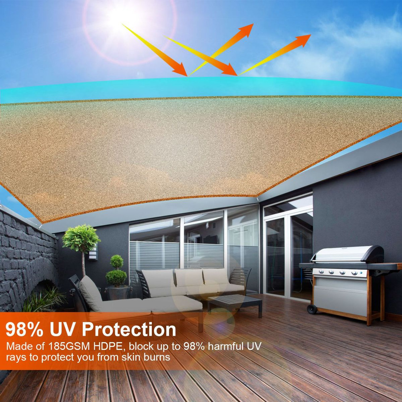 LakeForest® Shade Sail Patio Cover product image