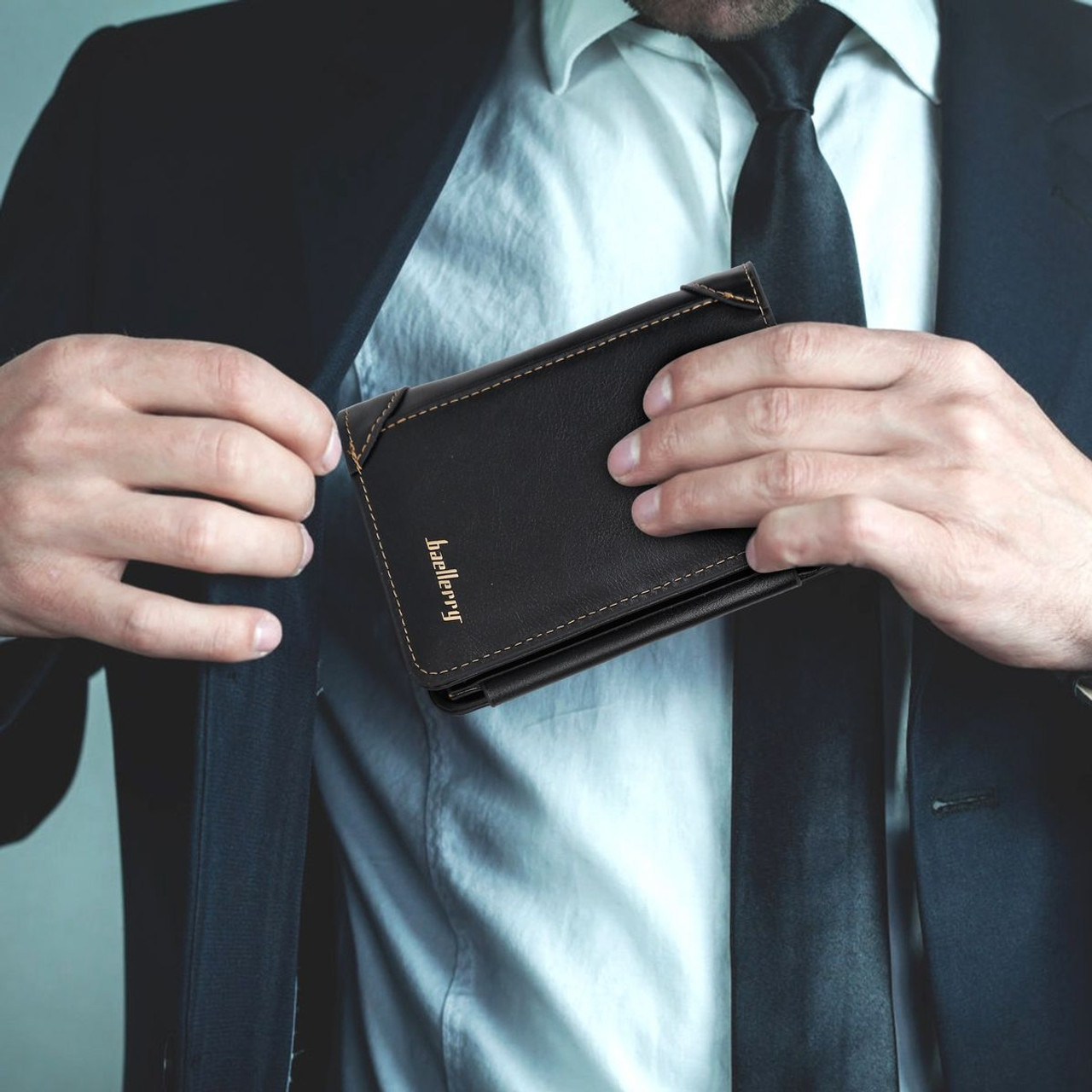 Baellerry™ Men's Trifold Leather Wallet product image
