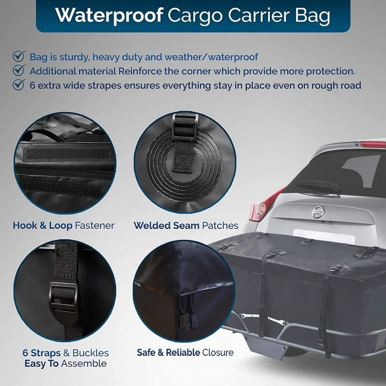 Zone Tech® Black Cargo Carrier product image