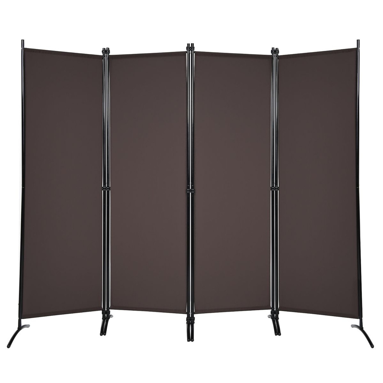 Goplus 4-Panel 5.6ft Room Divider Folding Fabric Privacy Screen product image