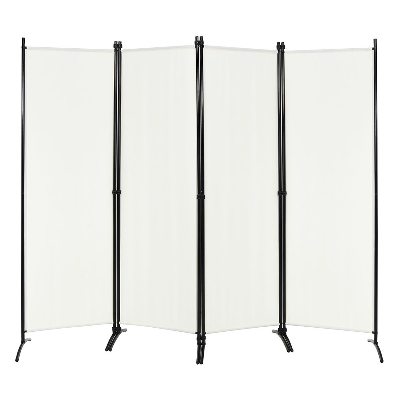 Goplus 4-Panel 5.6ft Room Divider Folding Fabric Privacy Screen product image