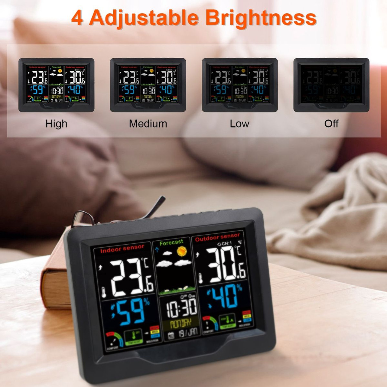iMounTEK® Weather Station Alarm Clock product image