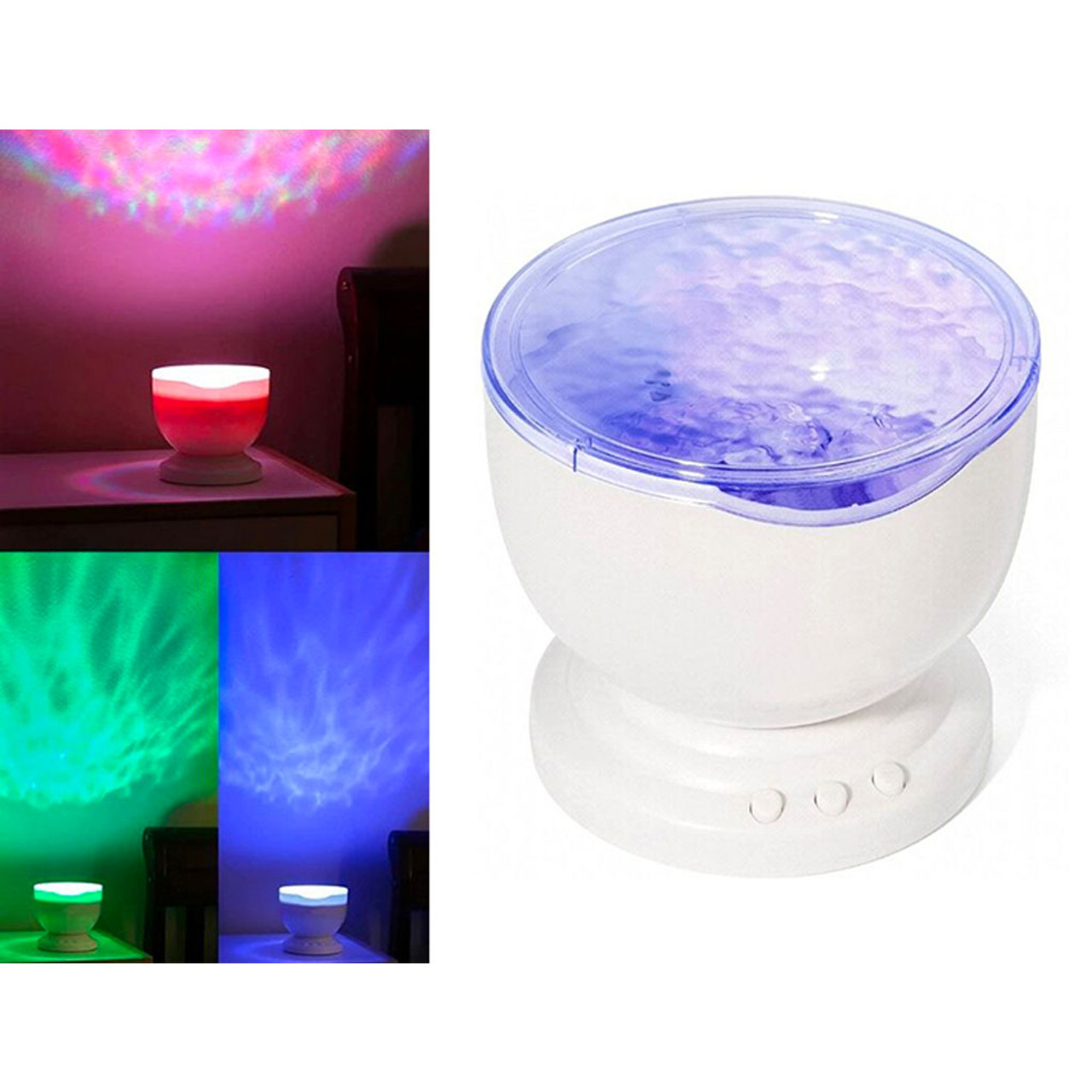 Ocean Wave Night Light Projector & Speaker product image