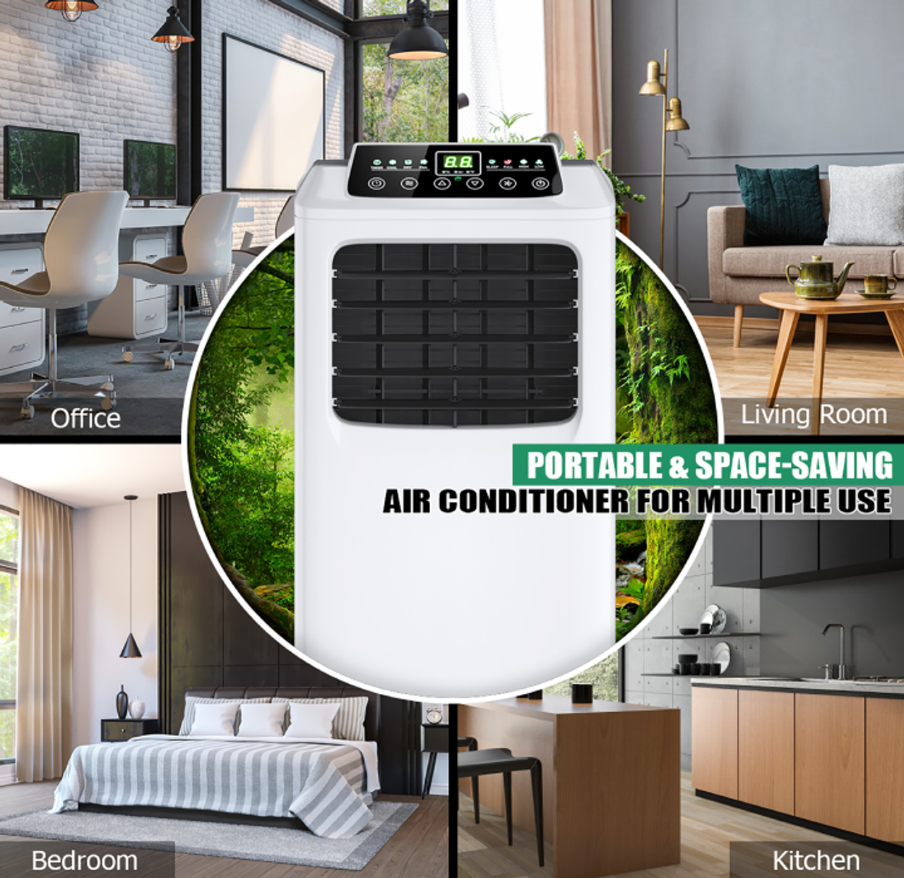 Portable 8,000BTU Air Conditioner & Dehumidifier with Remote product image