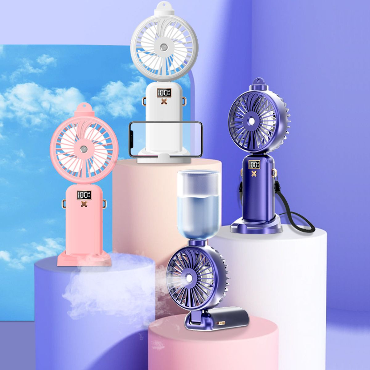 5-Speed Digital Personal Misting Fan product image