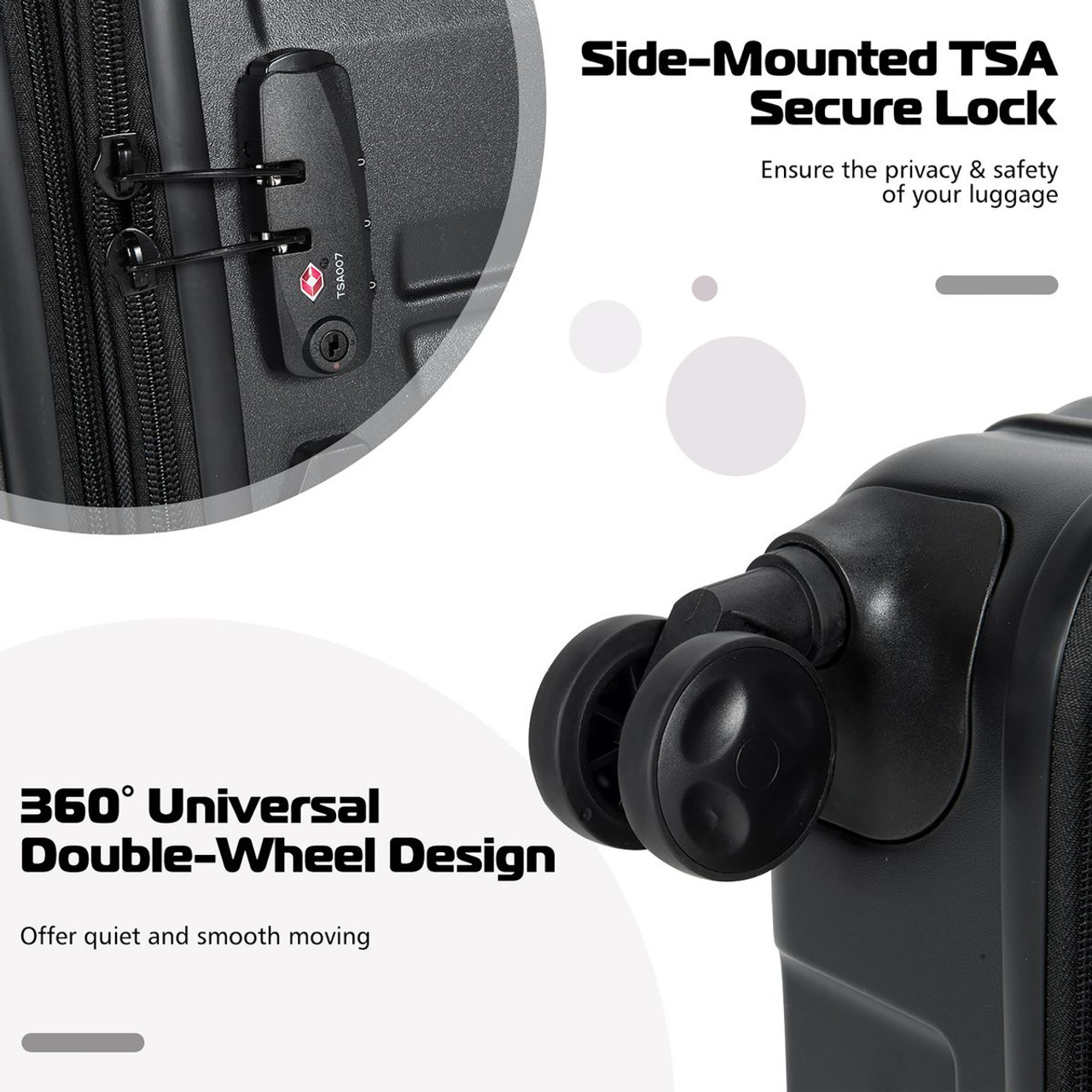 3-Piece Luggage Set with TSA Lock product image