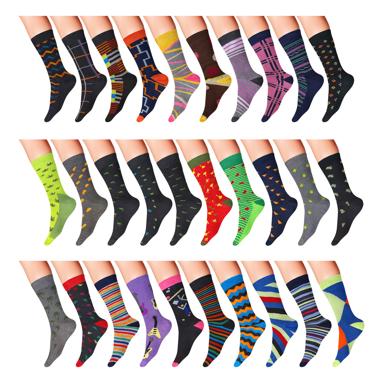 James Fiallo® Men's Premium Quality Funky Dress Socks (3- to 12-Pairs) product image