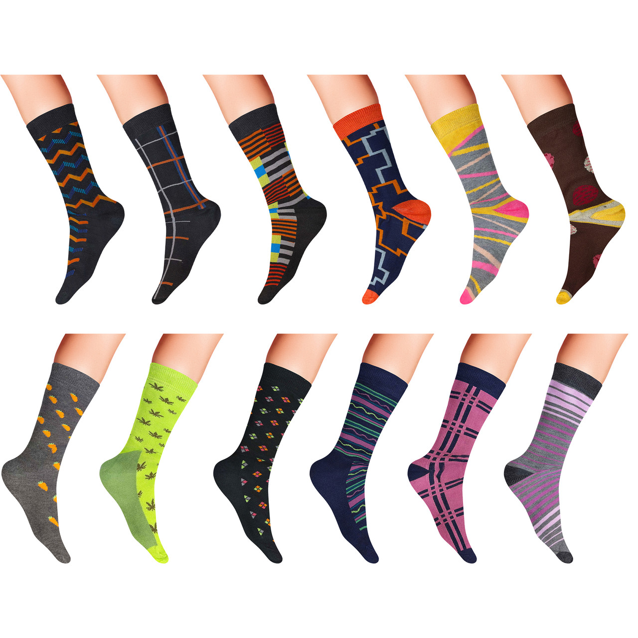 James Fiallo® Men's Premium Quality Funky Dress Socks (3- to 12-Pairs) product image