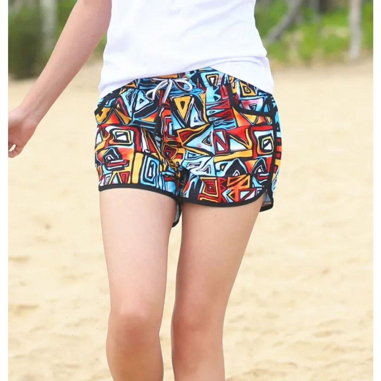 Women's High-Waisted Boardshorts with Pockets (3-Pack) product image