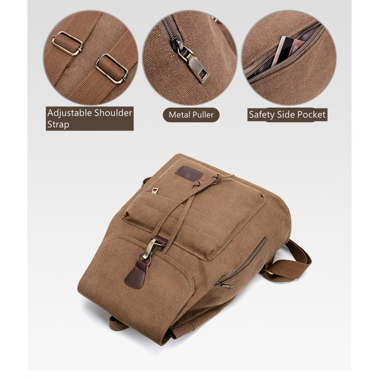 LIOR Unisex Canvas Backpack product image