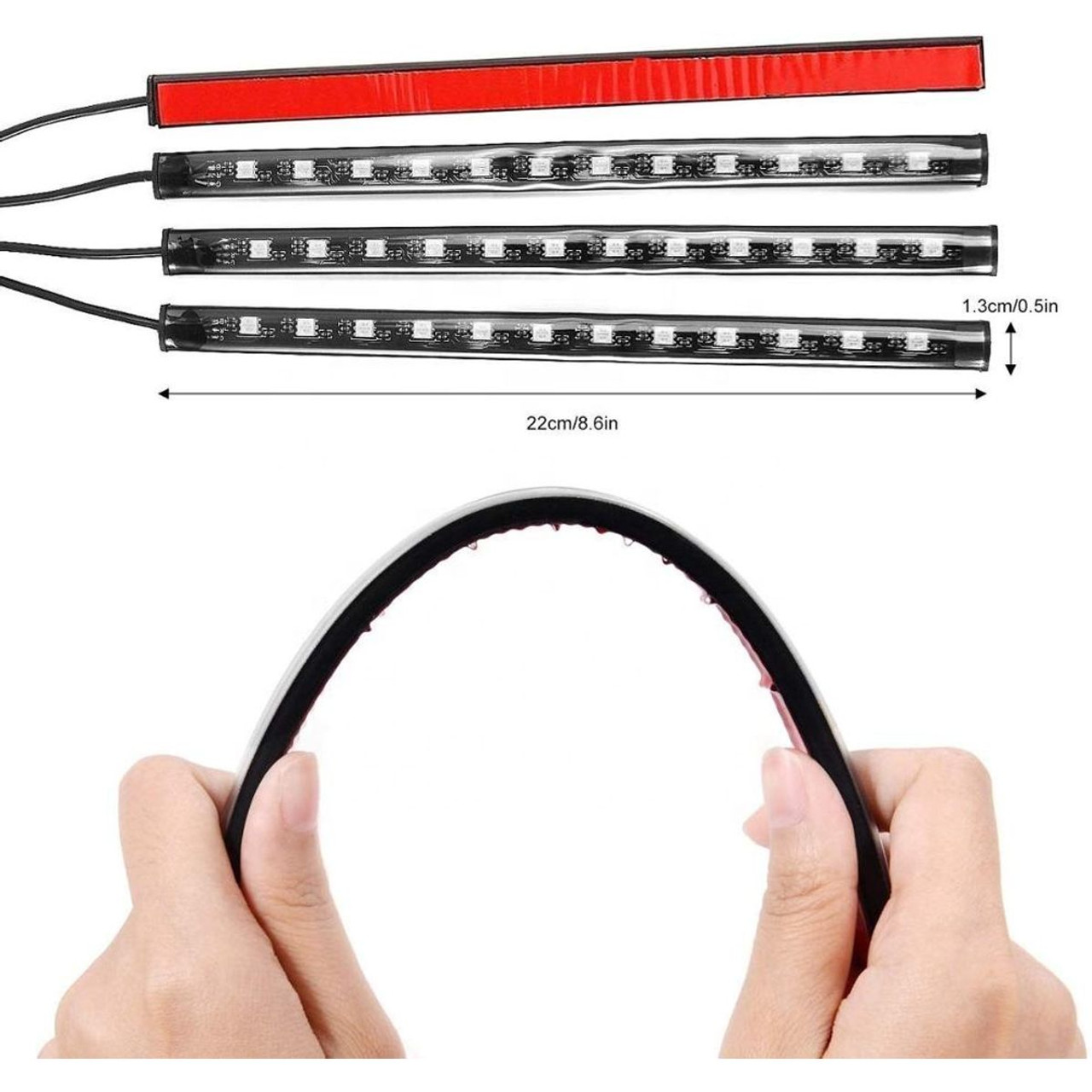4-Piece Music-Sync LED Car Strip Light product image