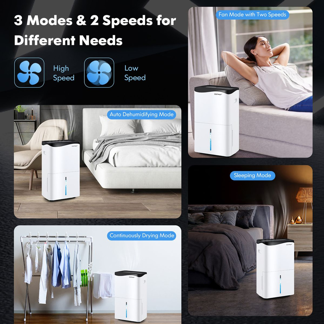 100-Pint Dehumidifier with Smart App and Alexa Control product image