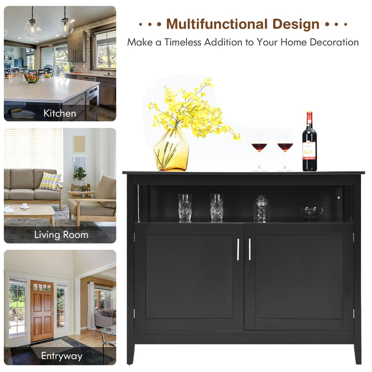 Modern Kitchen Sideboard Buffet Cabinet product image