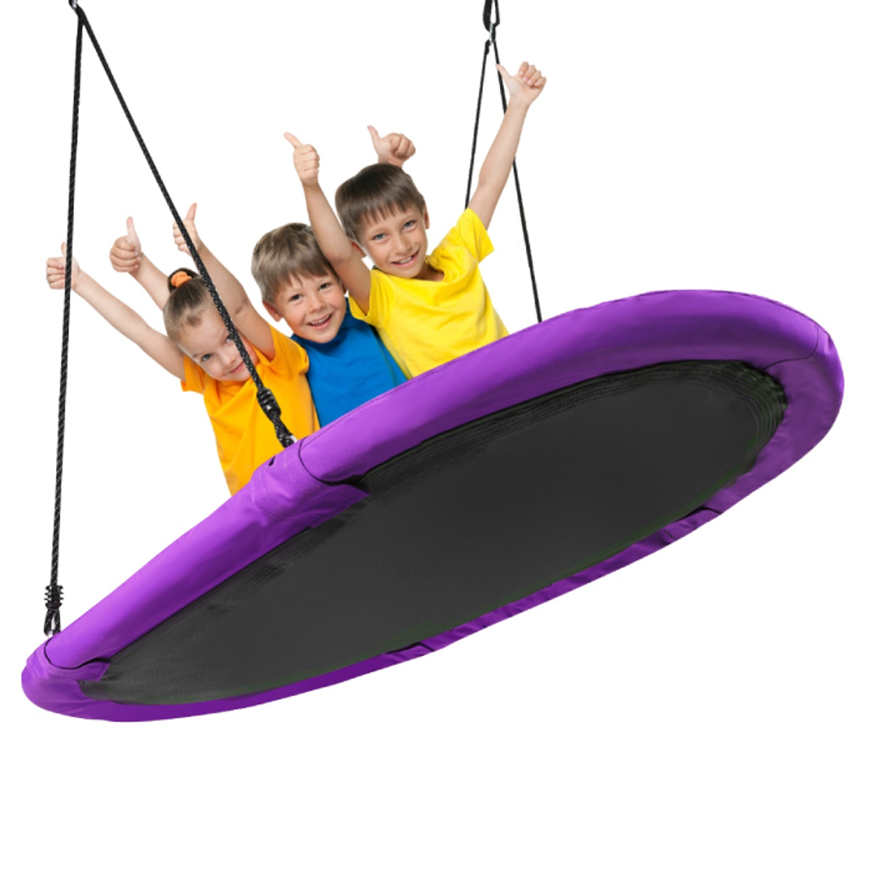 Oval 60-Inch Surfer Saucer Tree Swing - DailySteals