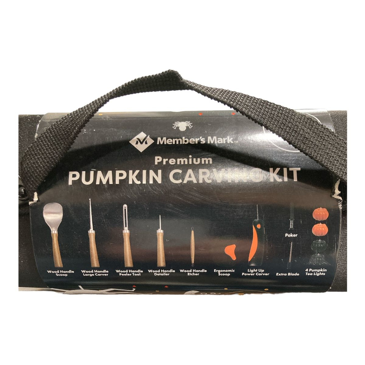 Member Mark 15Piece Premium Pumpkin Carving Kit with 16 Stencils