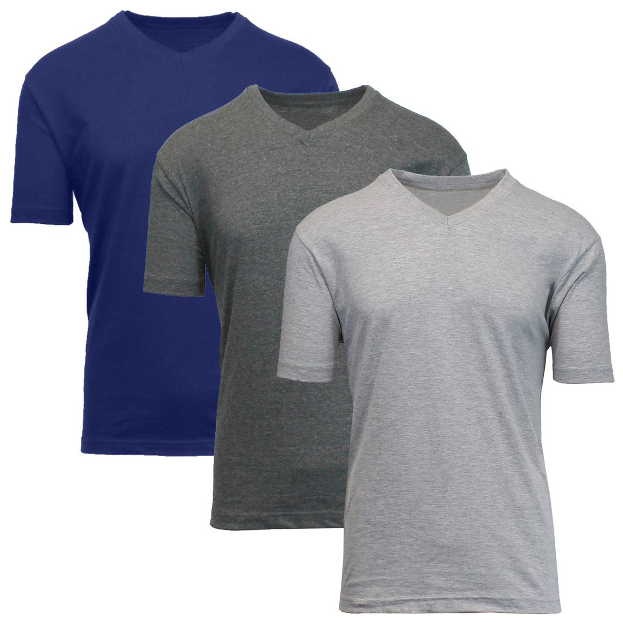 Men's Short Sleeve V-Neck Classic T-Shirt (3-Pack) product image