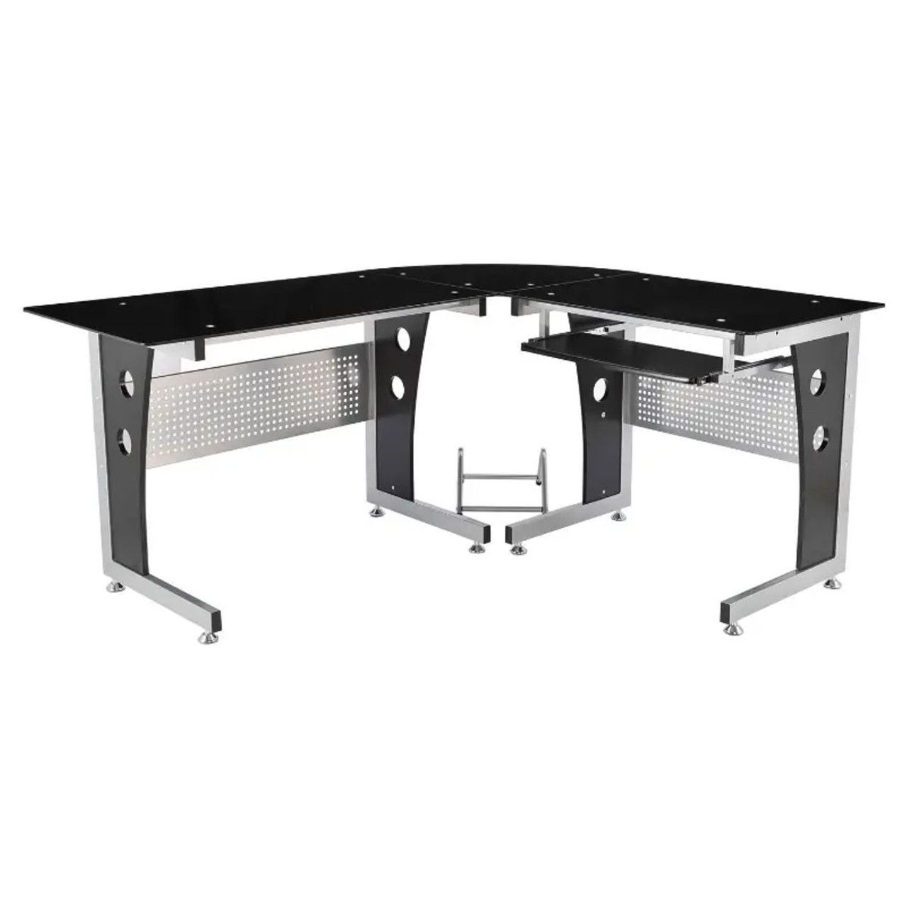 HOMCOM® L-Shaped Corner Computer Desk product image