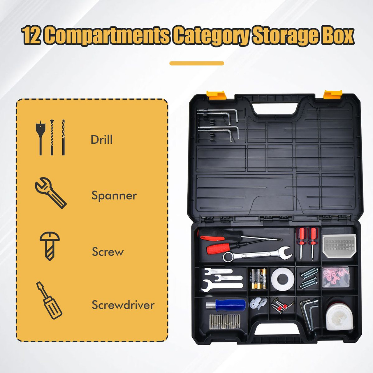 2-in-1 Step Ladder Toolbox Stool product image