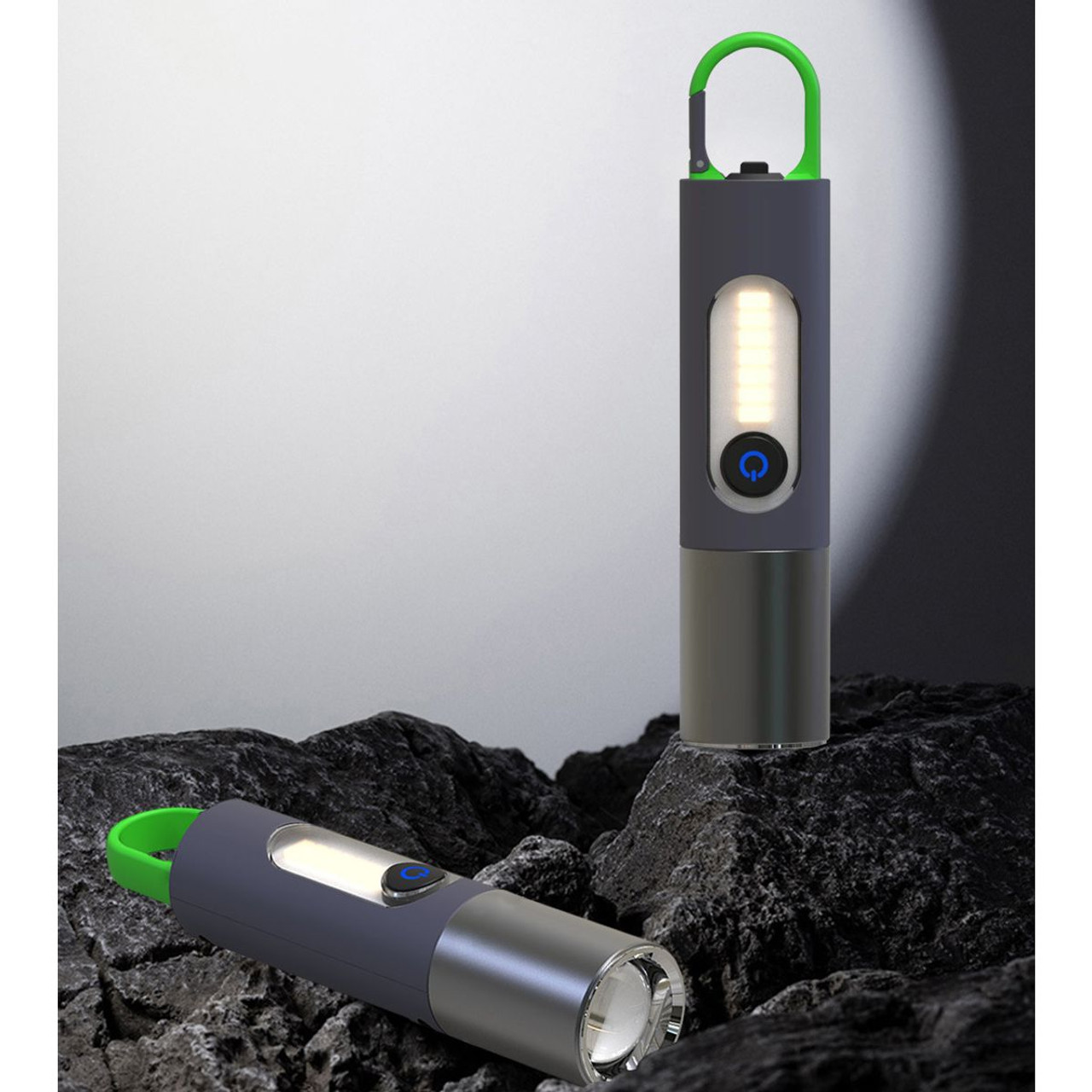 1,800mAh Waterproof Keychain Flashlight product image