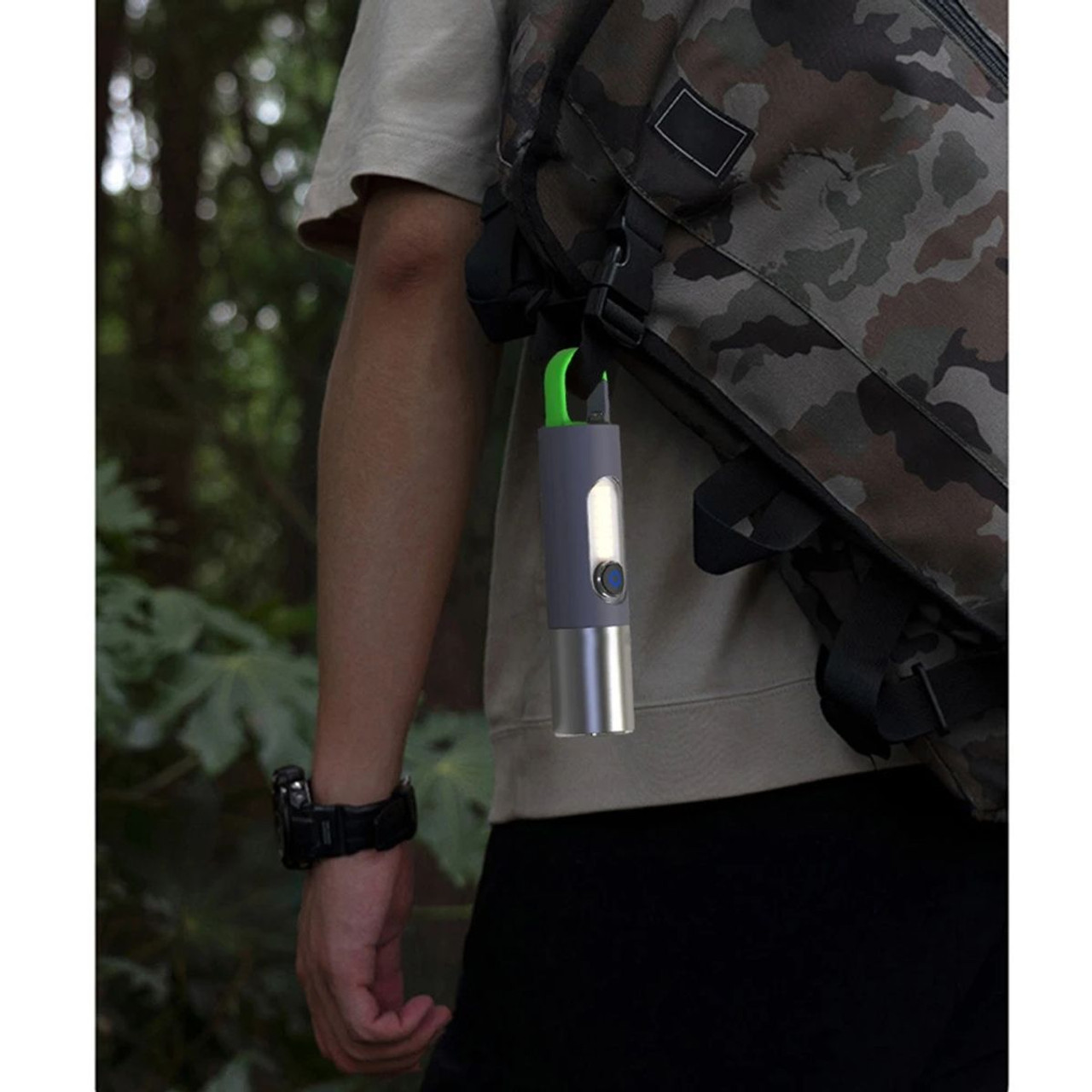 1,800mAh Waterproof Keychain Flashlight product image