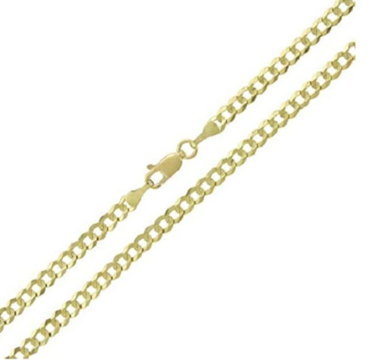 Solid 10K Gold Unisex 2.5mm Italian Cuban Curb Link Chain product image