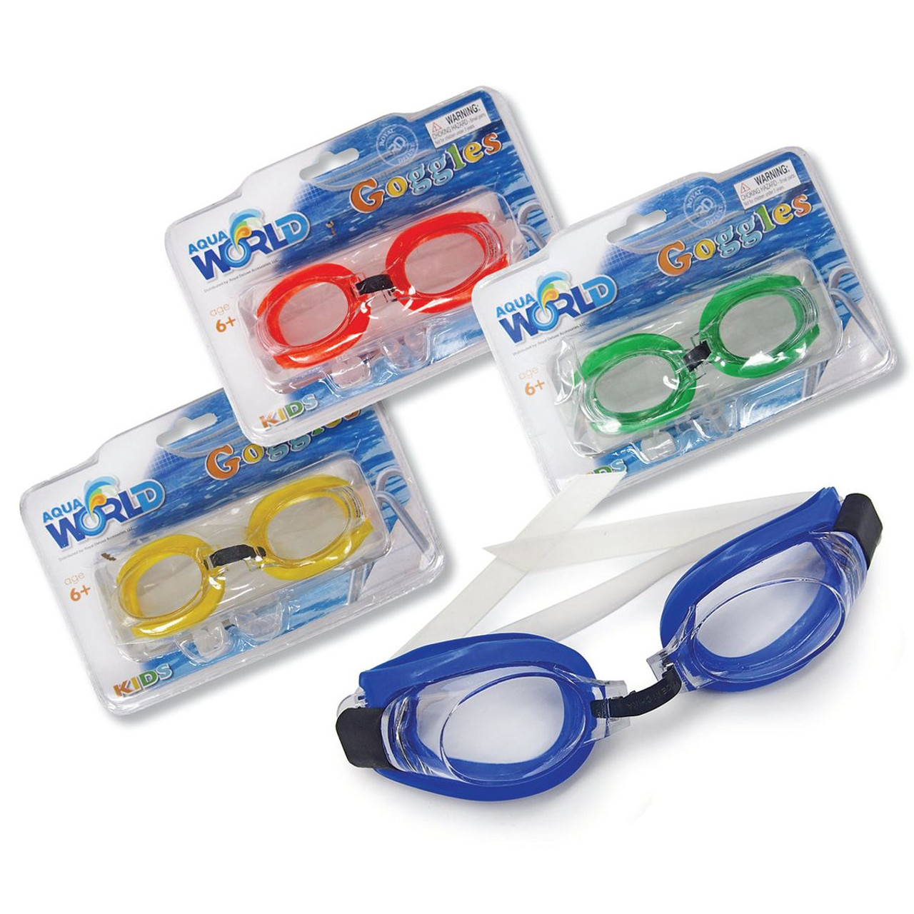 AquaWorld™ Swimming Goggles for Adults or Kids (2- or 4-Pack) product image