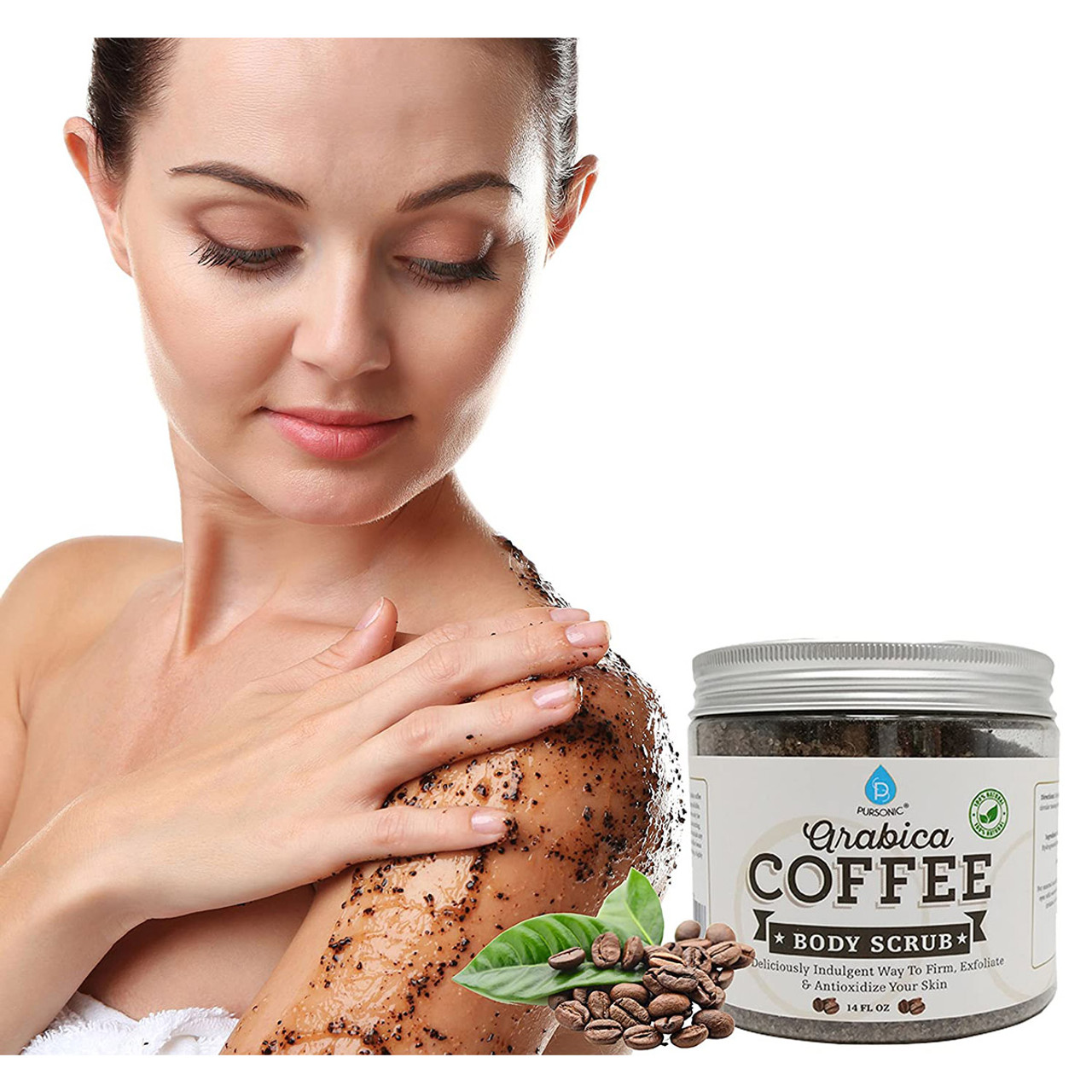 Pursonic® Arabica Coffee Body Scrub, 14 fl. oz. (2-Pack) product image