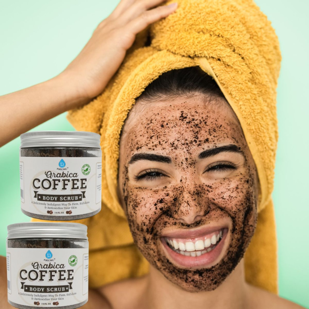 Pursonic® Arabica Coffee Body Scrub, 14 fl. oz. (2-Pack) product image
