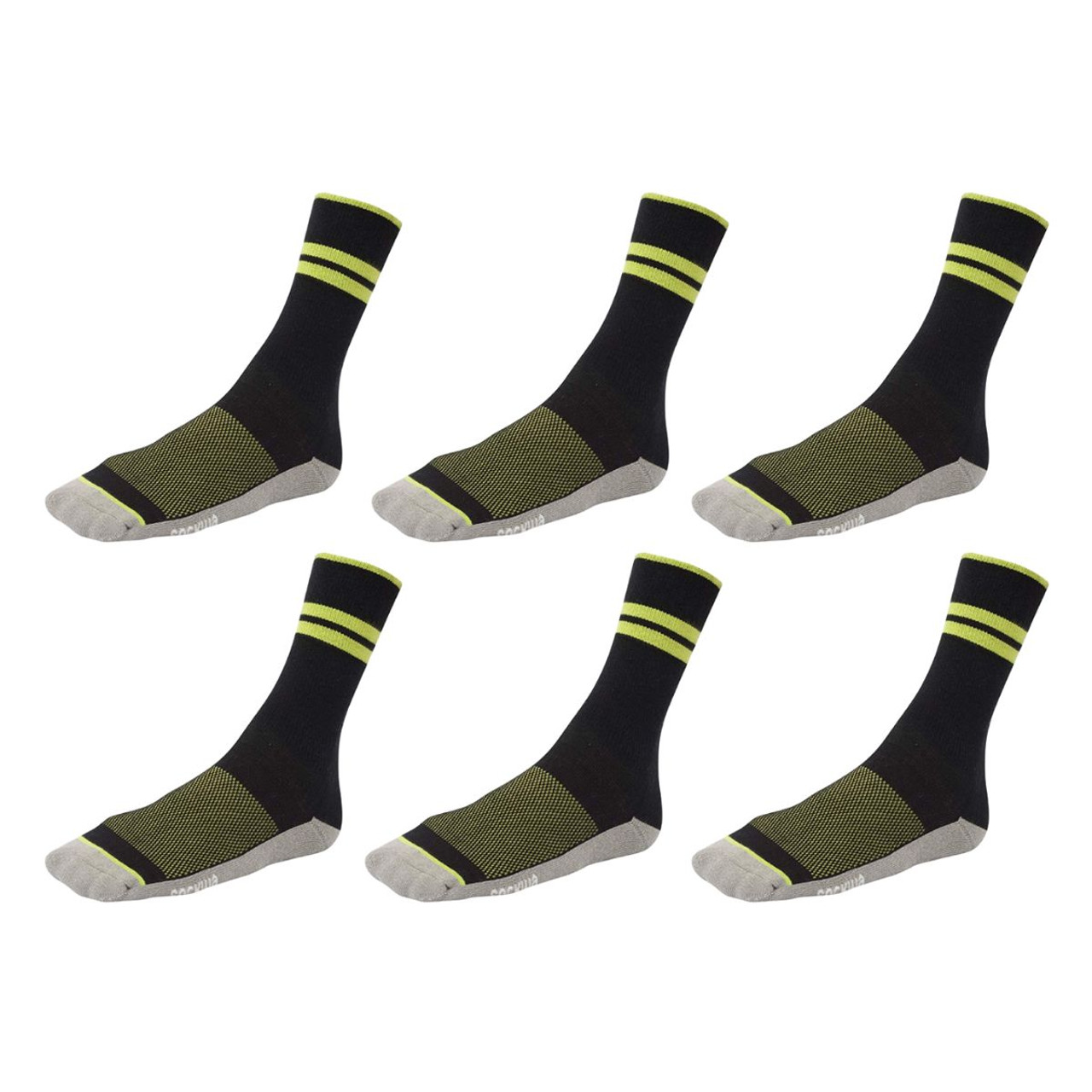 Sockwa Bamboo Athletic Charcoal Crew Sock - 6 Pack product image