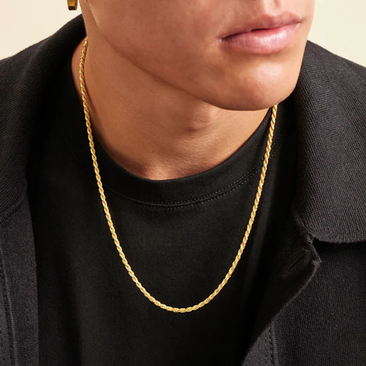Men's 14K Gold Filled 24-Inch 3mm Rope Chain product image