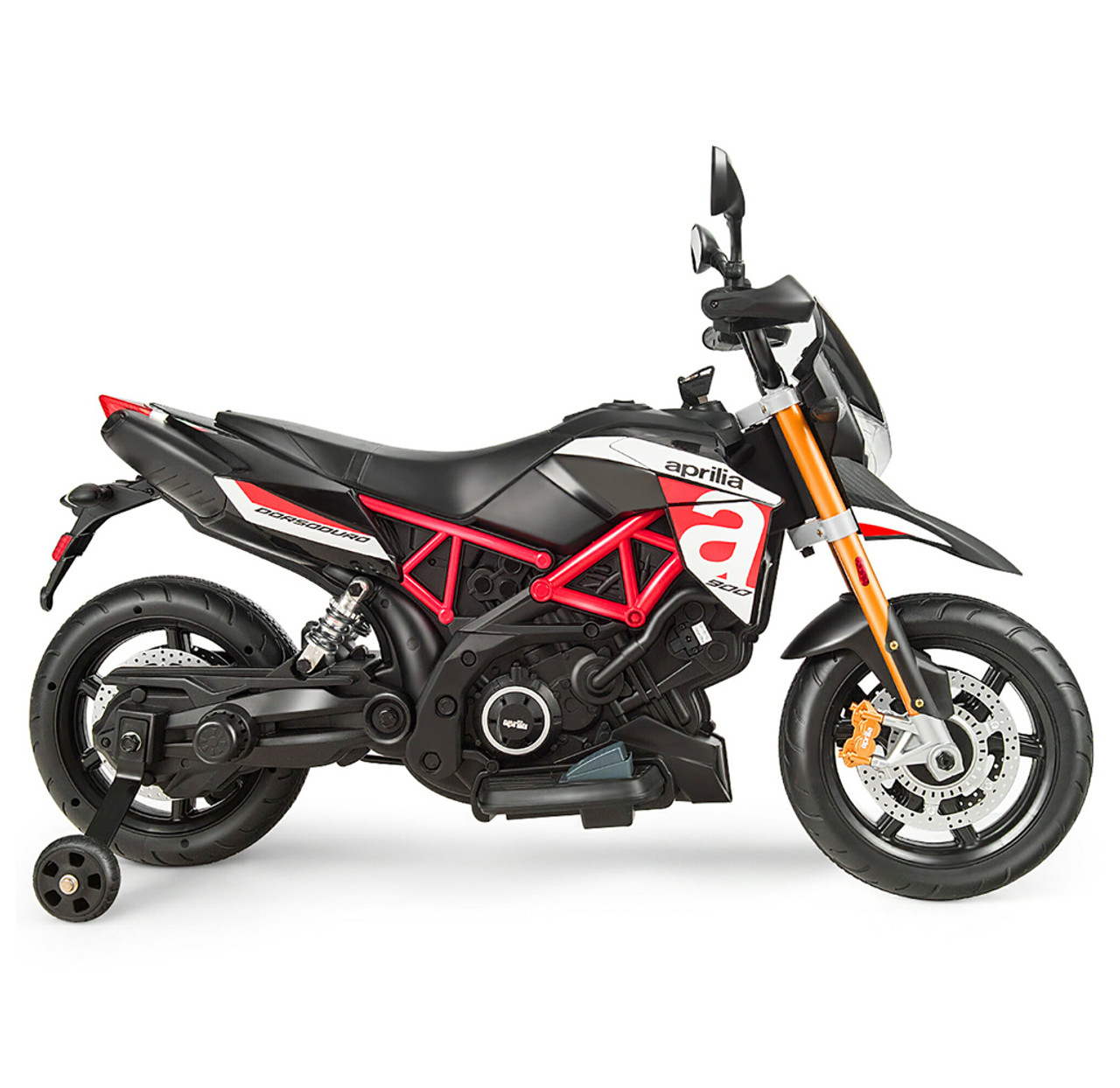 Kids' 12V Ride-On Motorcycle with Training Wheels product image