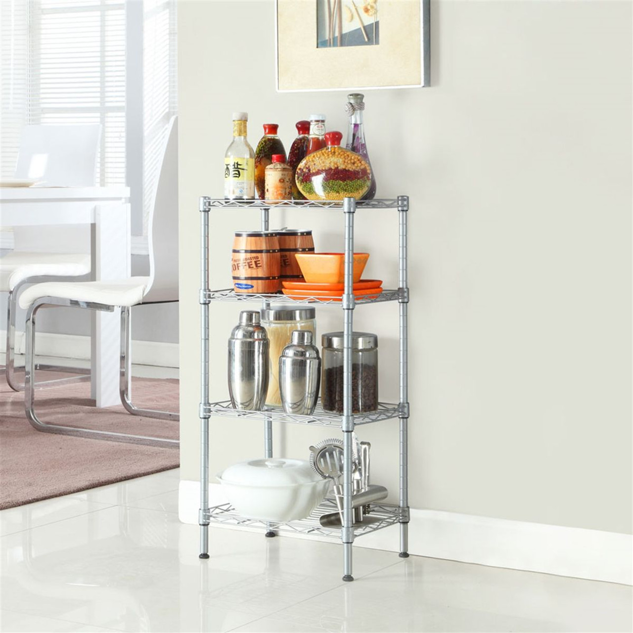 4-Tier Carbon Steel Storage Rack product image