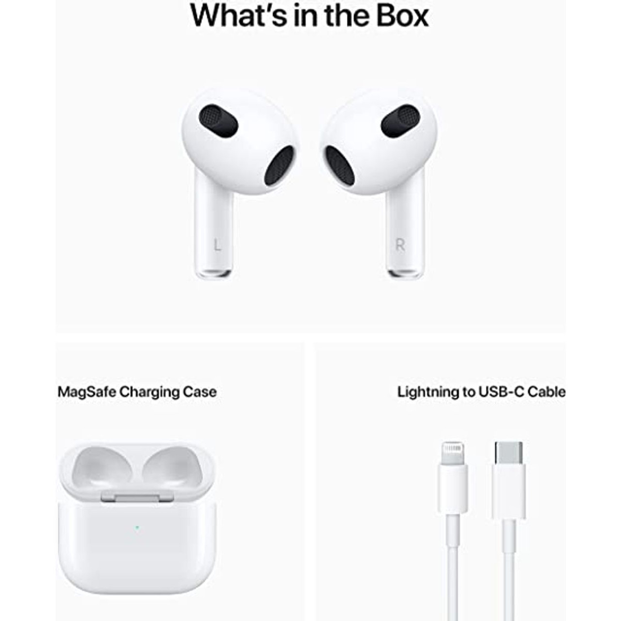 Apple® AirPods with Charging Case, MME73AM/A (3rd Generation) product image