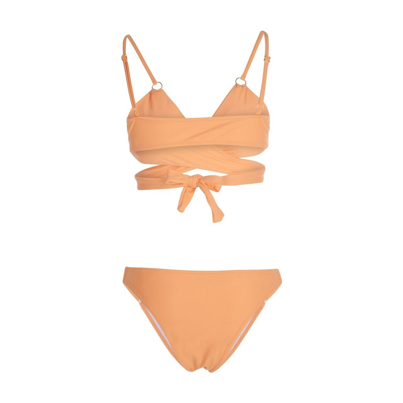 Coral Over-the-Shoulder Wrap Bikini product image